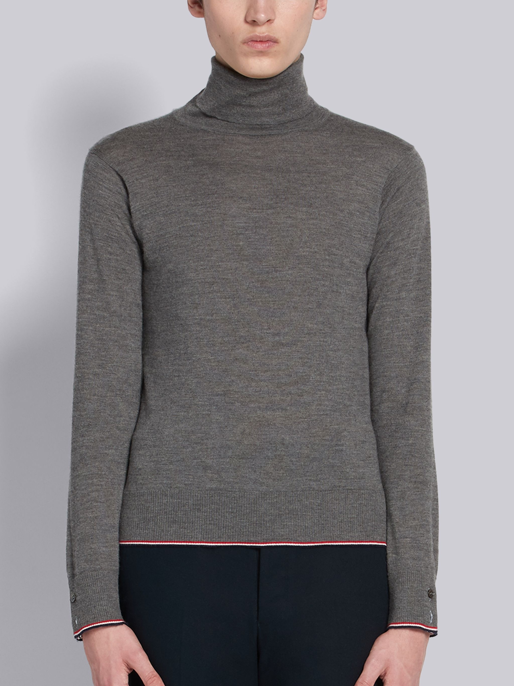 Classic Cashmere Turtleneck Pullover - 1