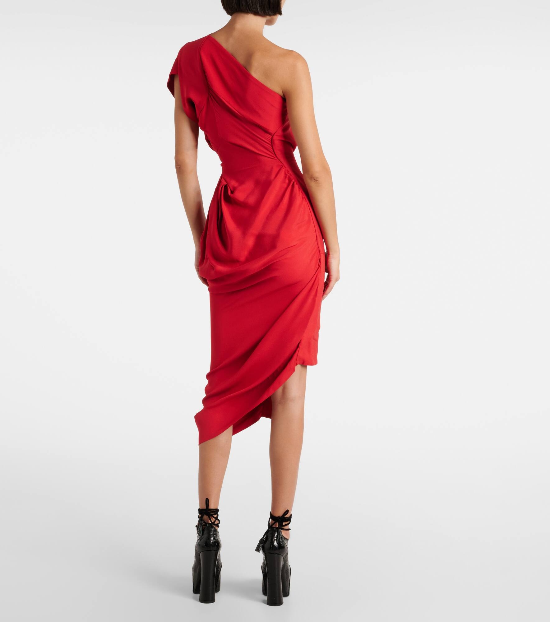 Andalouse one-shoulder midi dress - 3