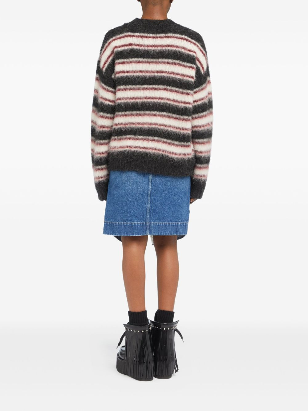 striped-pattern sweater - 4