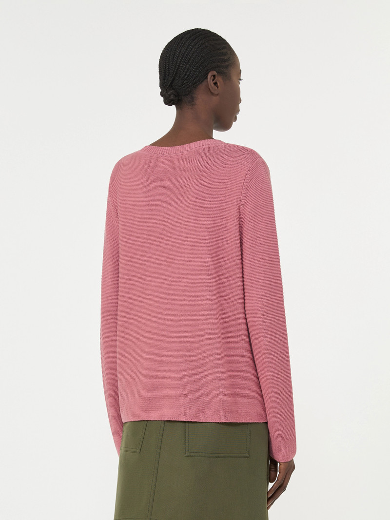 AGO Cotton boxy sweater - ANTIQUE ROSE 4