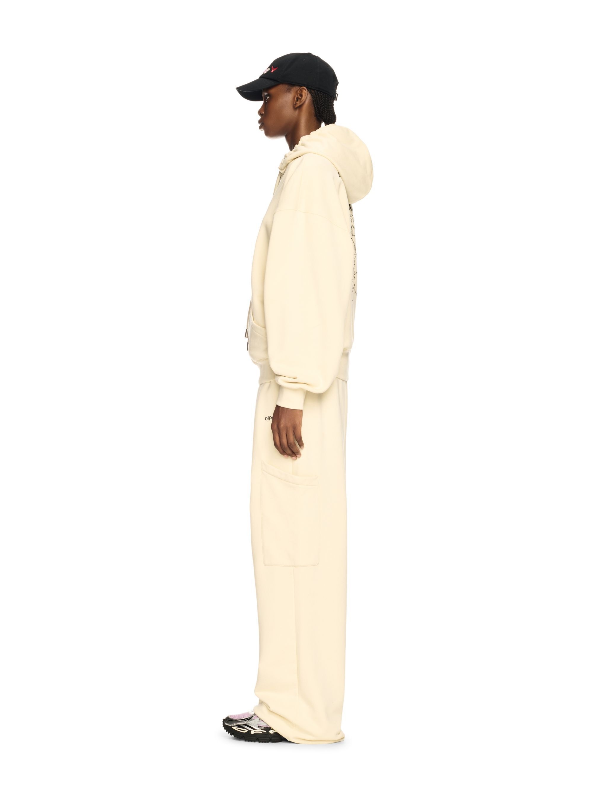 White Cloud Arrow Hoodie - 3