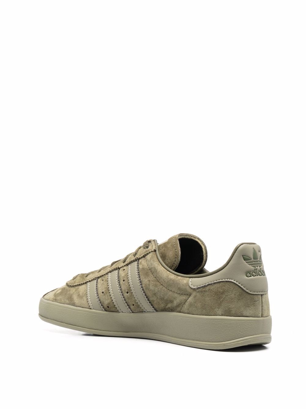 suede low-top panelled sneakers - 3