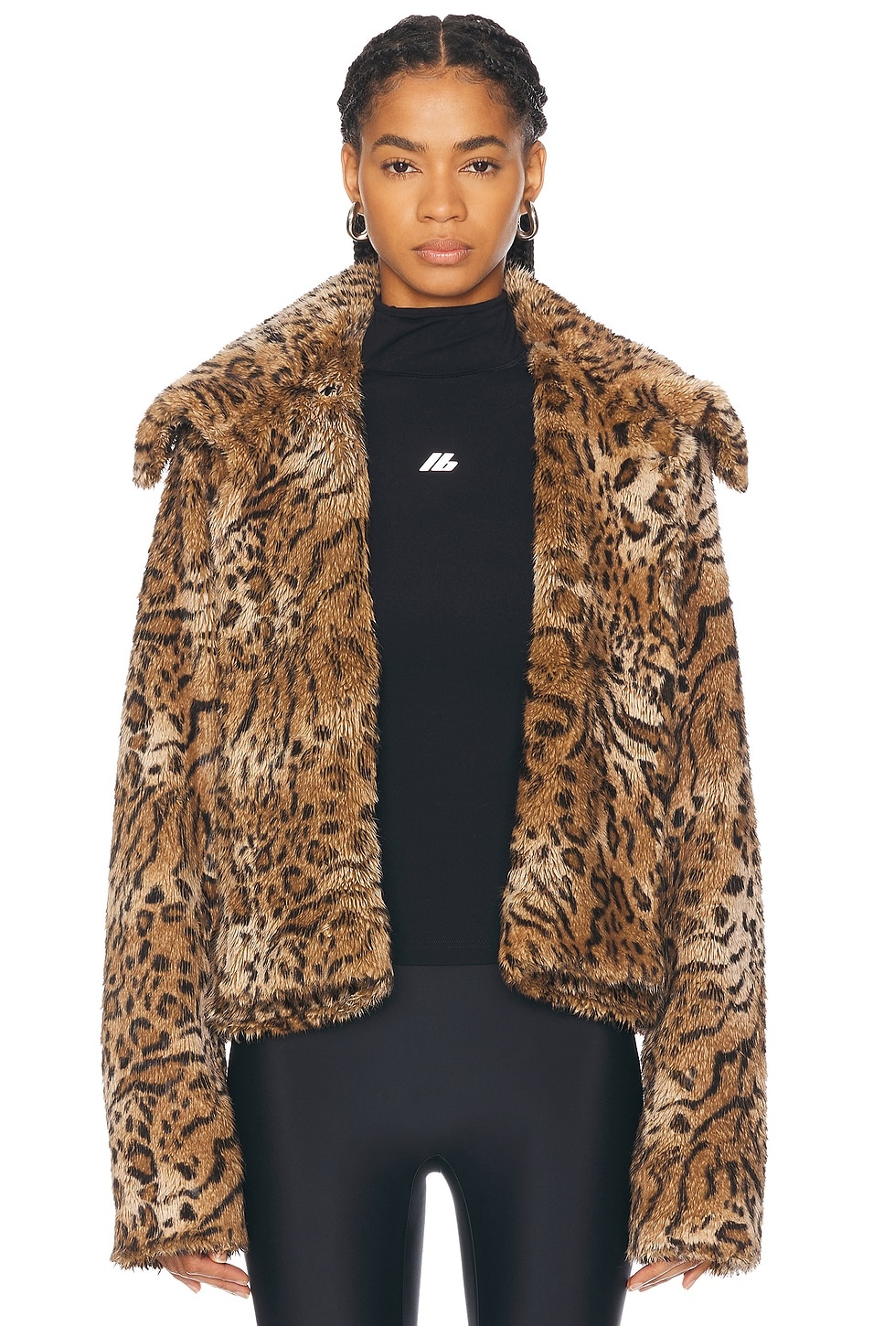 Leopard Shrunk Faux Fur Jacket - 2