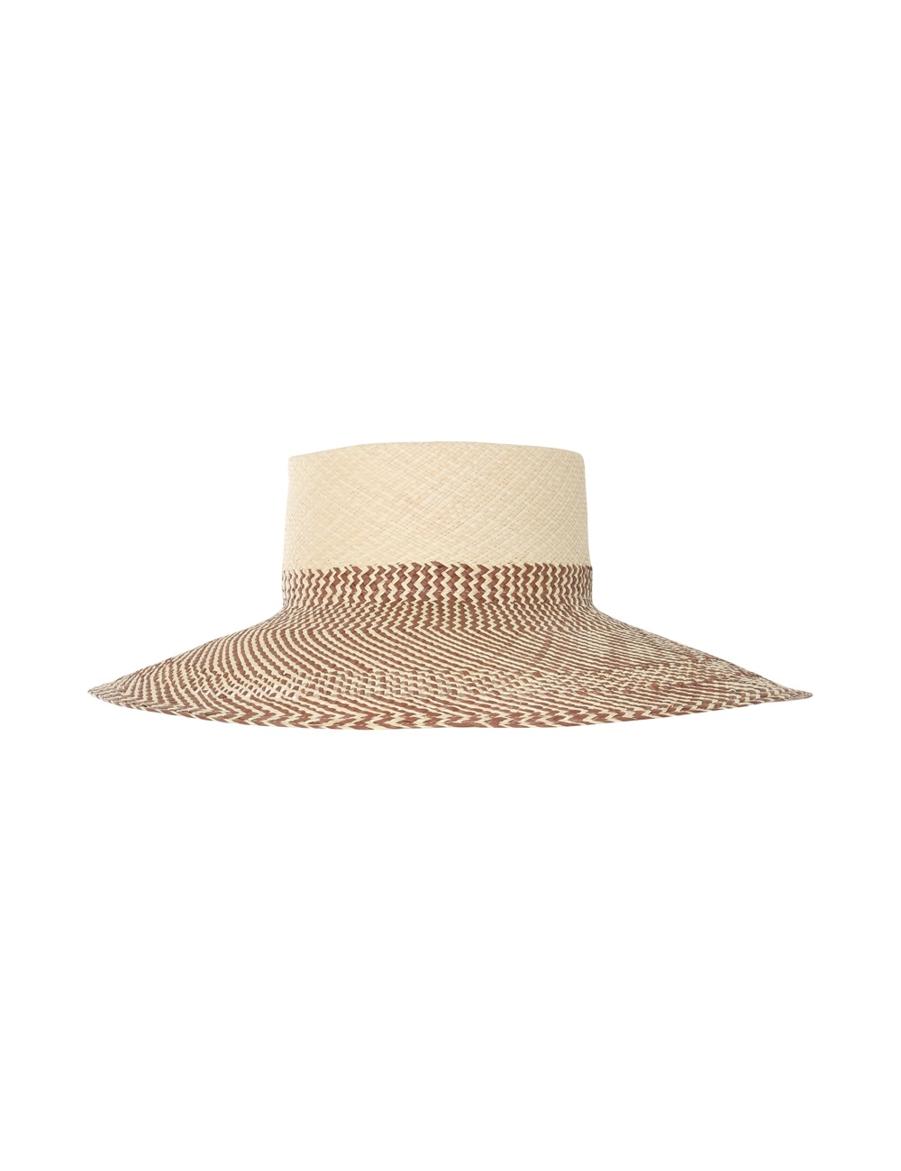 HERRINGBONE WIDE BRIM SUNHAT - 4