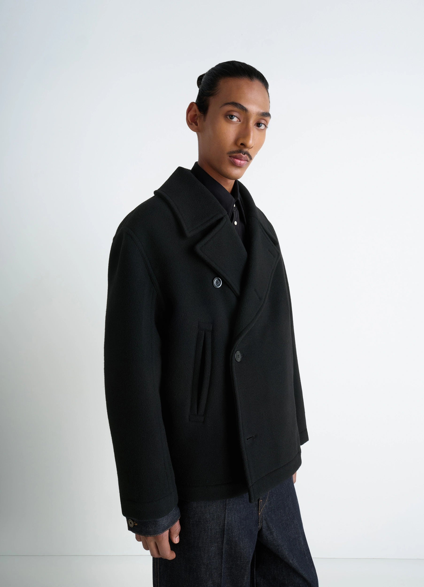 BOXY PEACOAT - 2