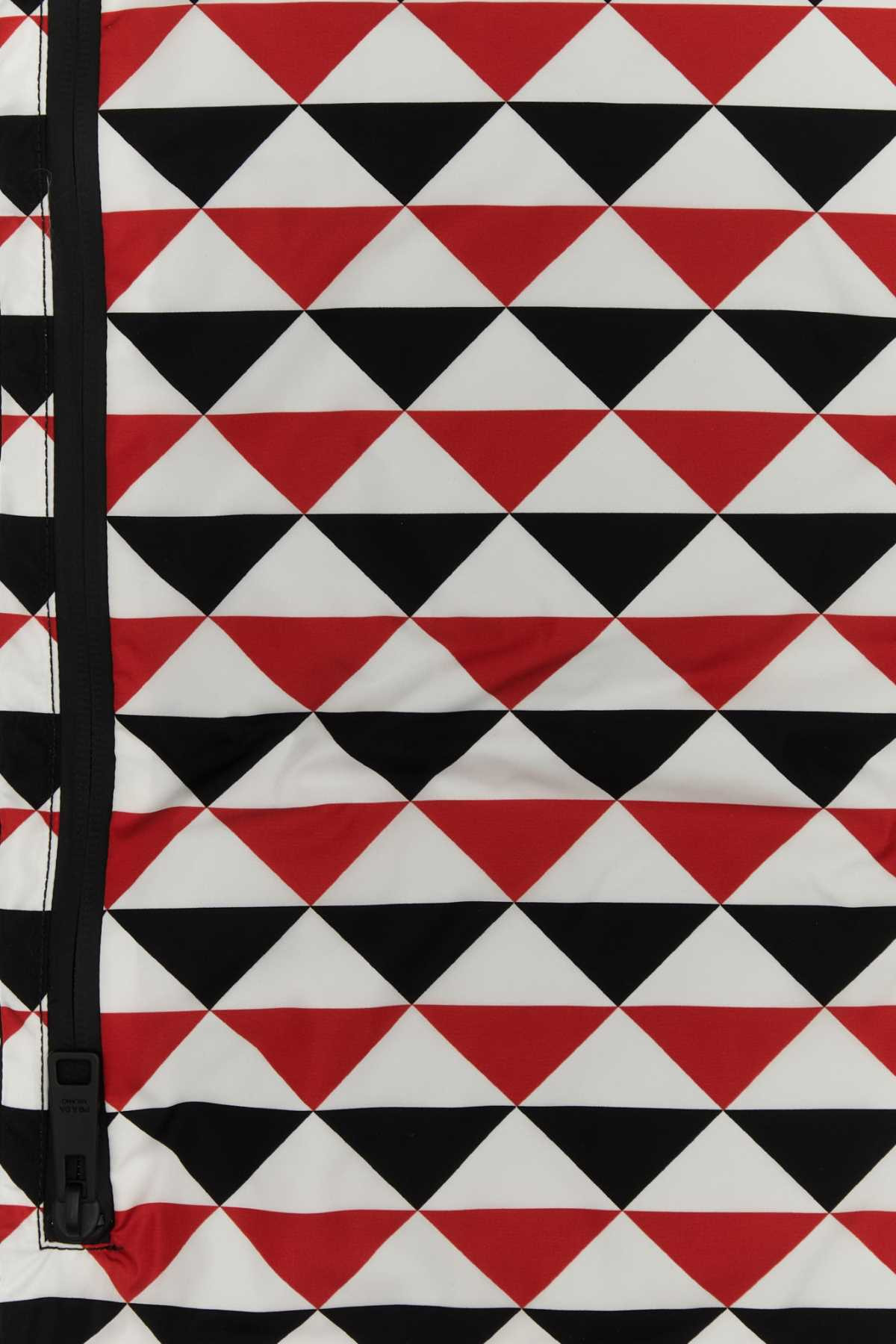 Prada Unisex Printed Re-Nylon Padded Scarf - 3