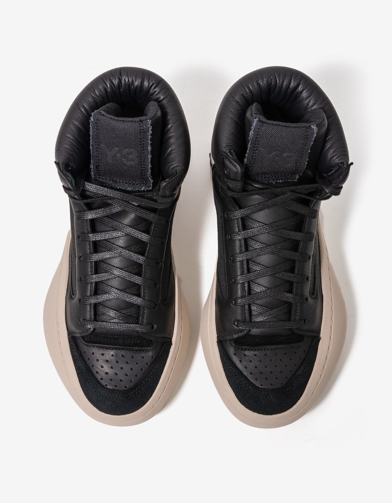 Y-3 Black Centennial Hi Trainers - 5