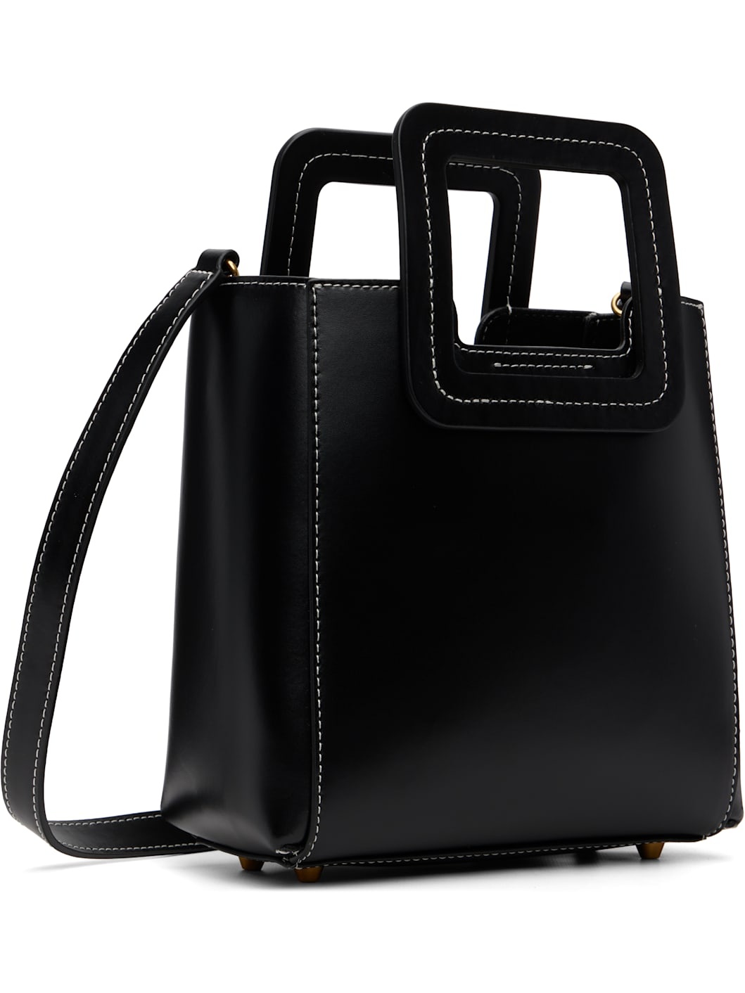 Black Mini Shirley Leather Bag - 3