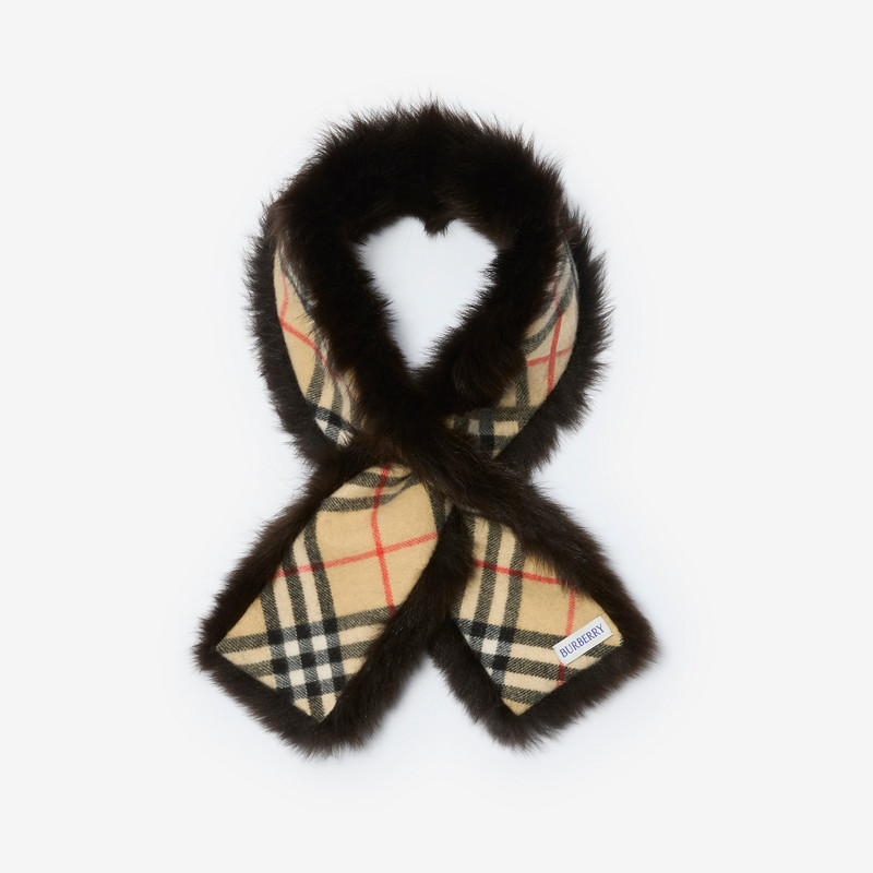 Reversible Shearling Scarf 4