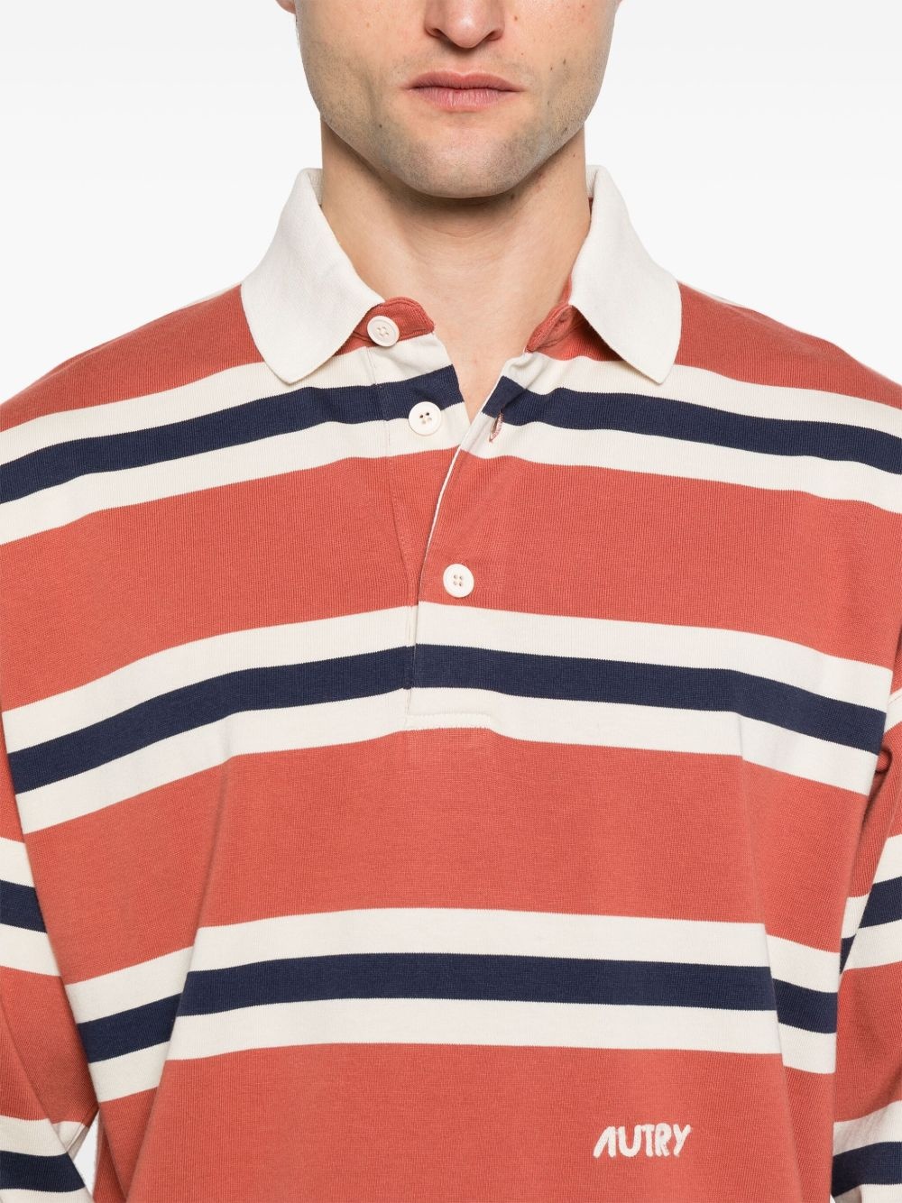 striped polo shirt - 5