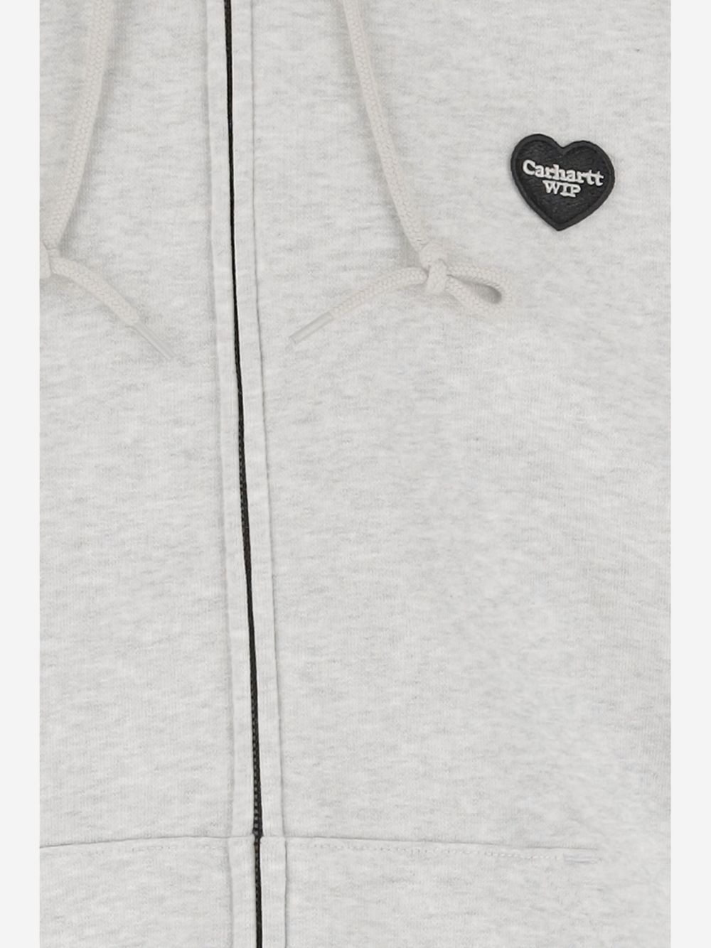 heart-logo zip-up hoodie - 3