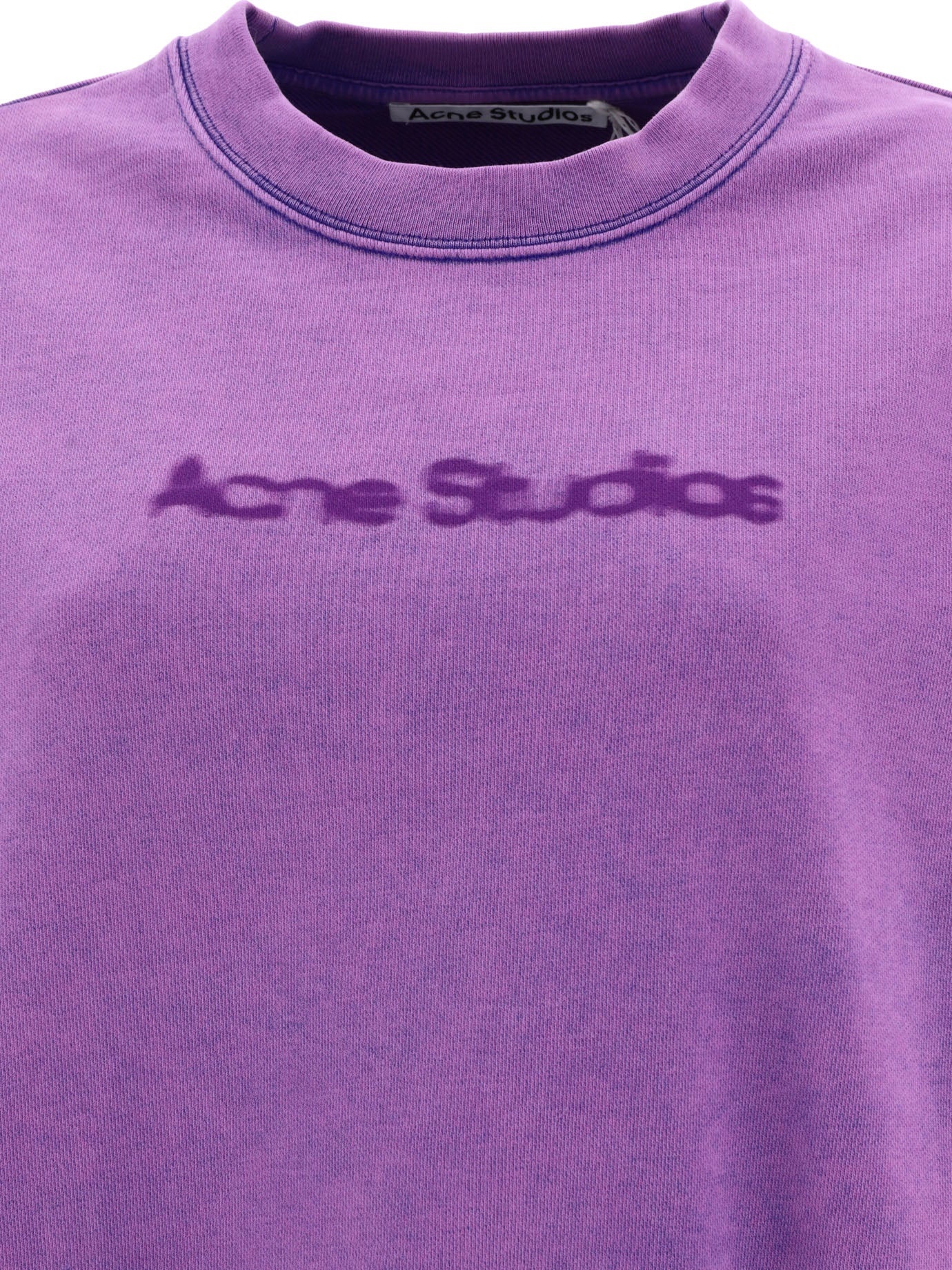 Acne Studios Sweatshirt With Blurred Logo - 3