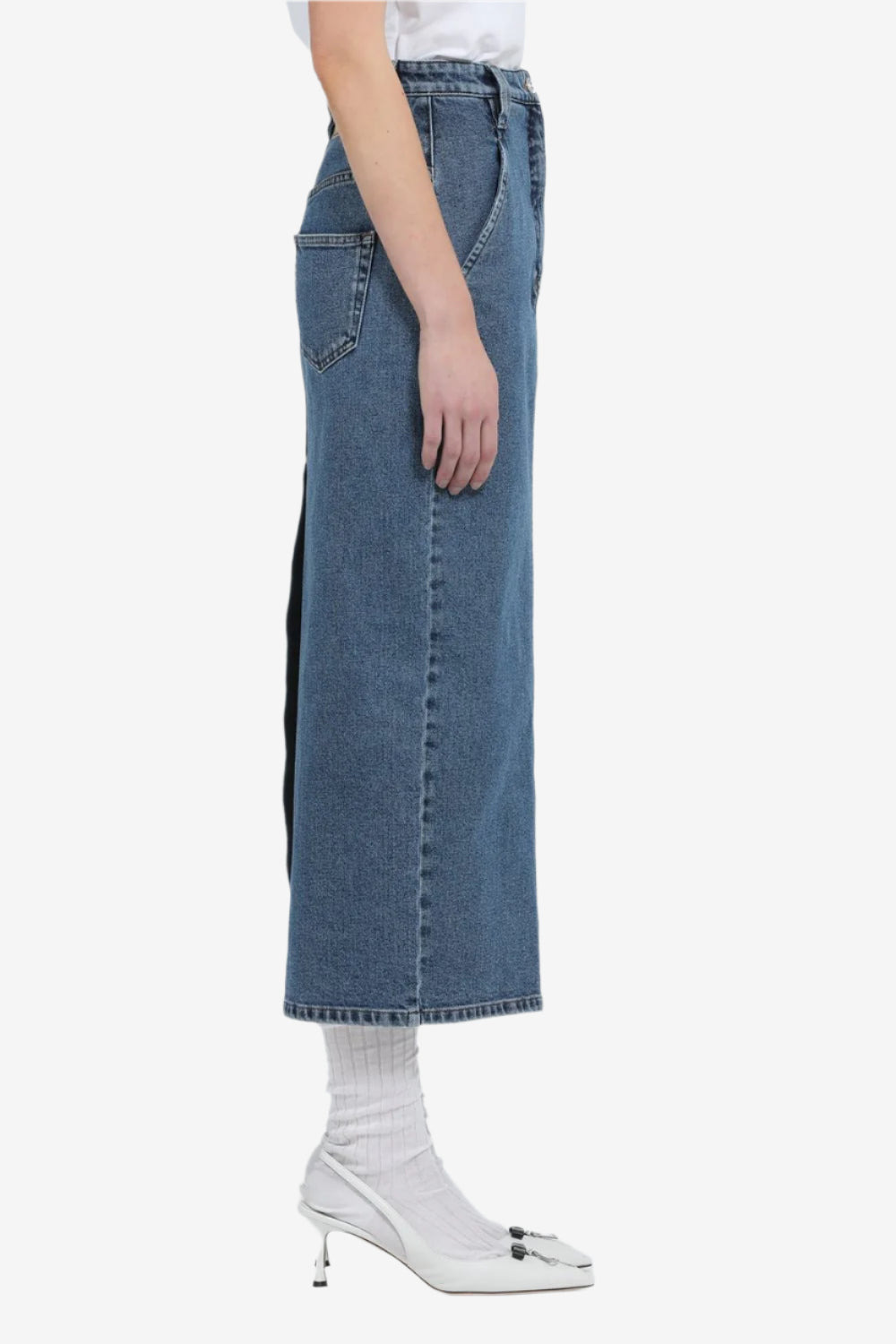 DENIM PENCIL SKIRT - 3