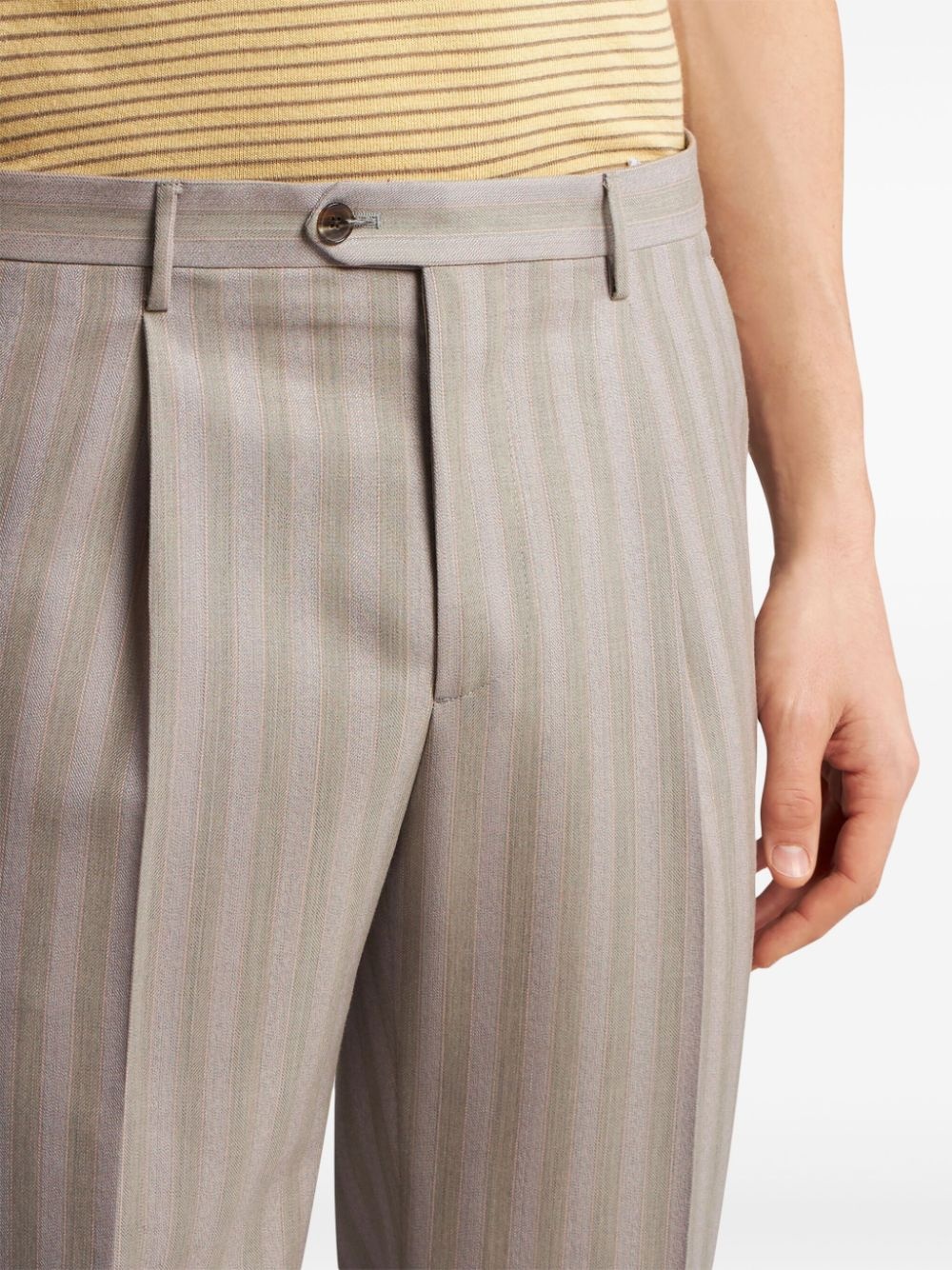 striped tailored trousers - 5