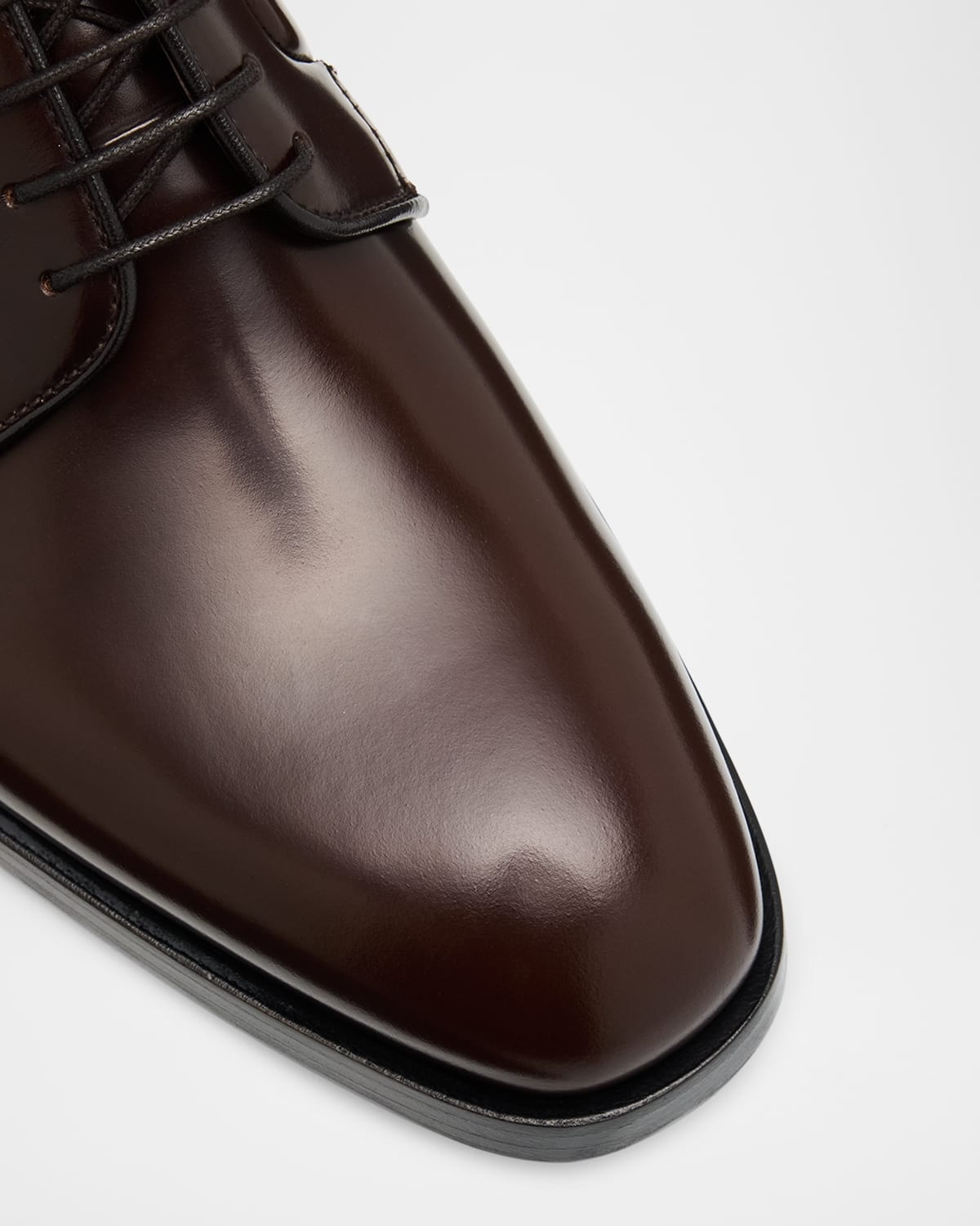 Men's Brushed Leather Derby Shoes - 4