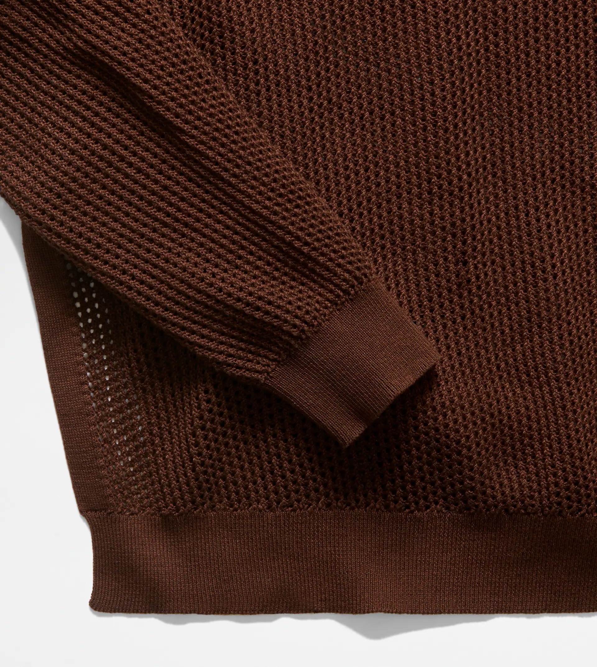 KNITTED POLO SHIRT - BROWN - 6