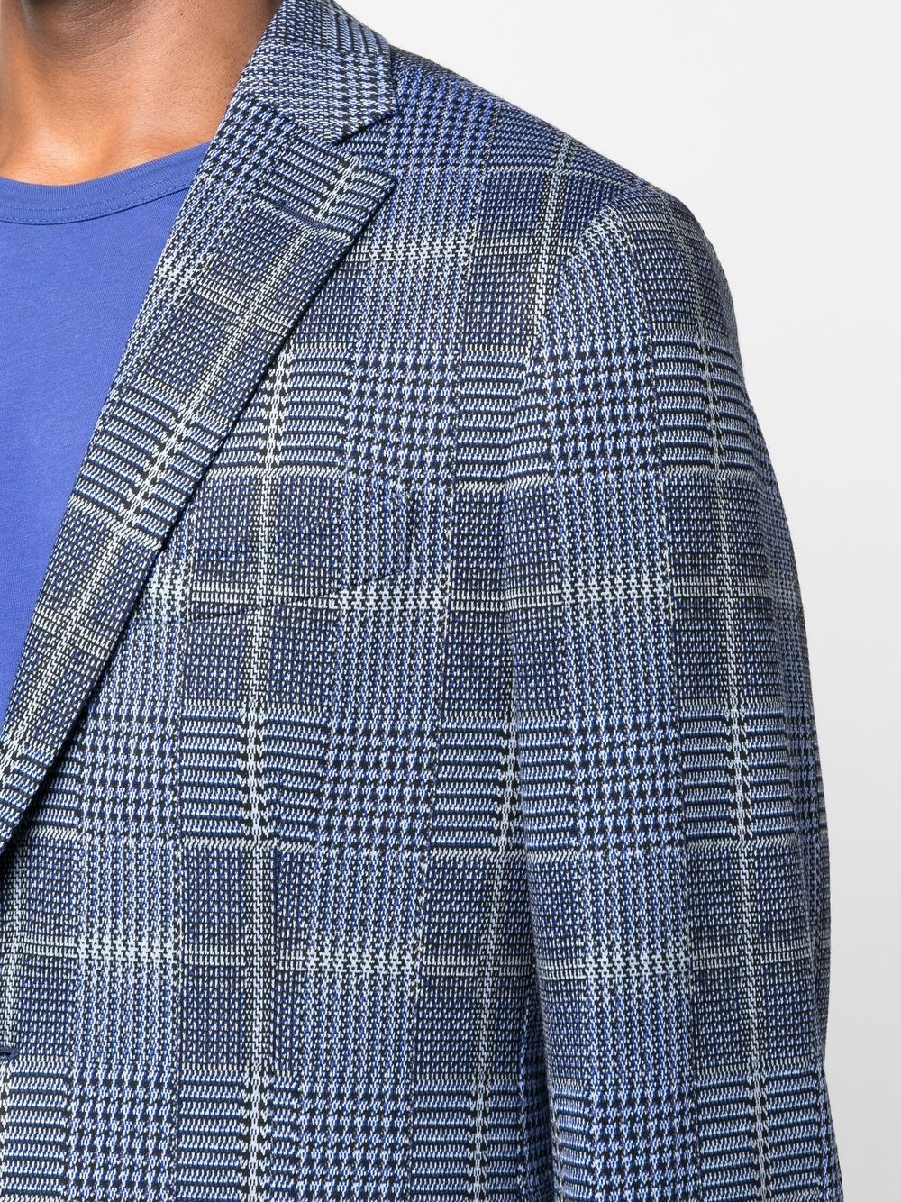 checked tailored blazer - 5