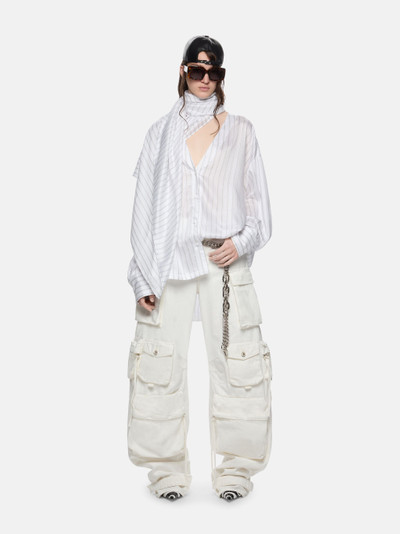 THE ATTICO ''FERN'' WHITE LONG PANTS outlook