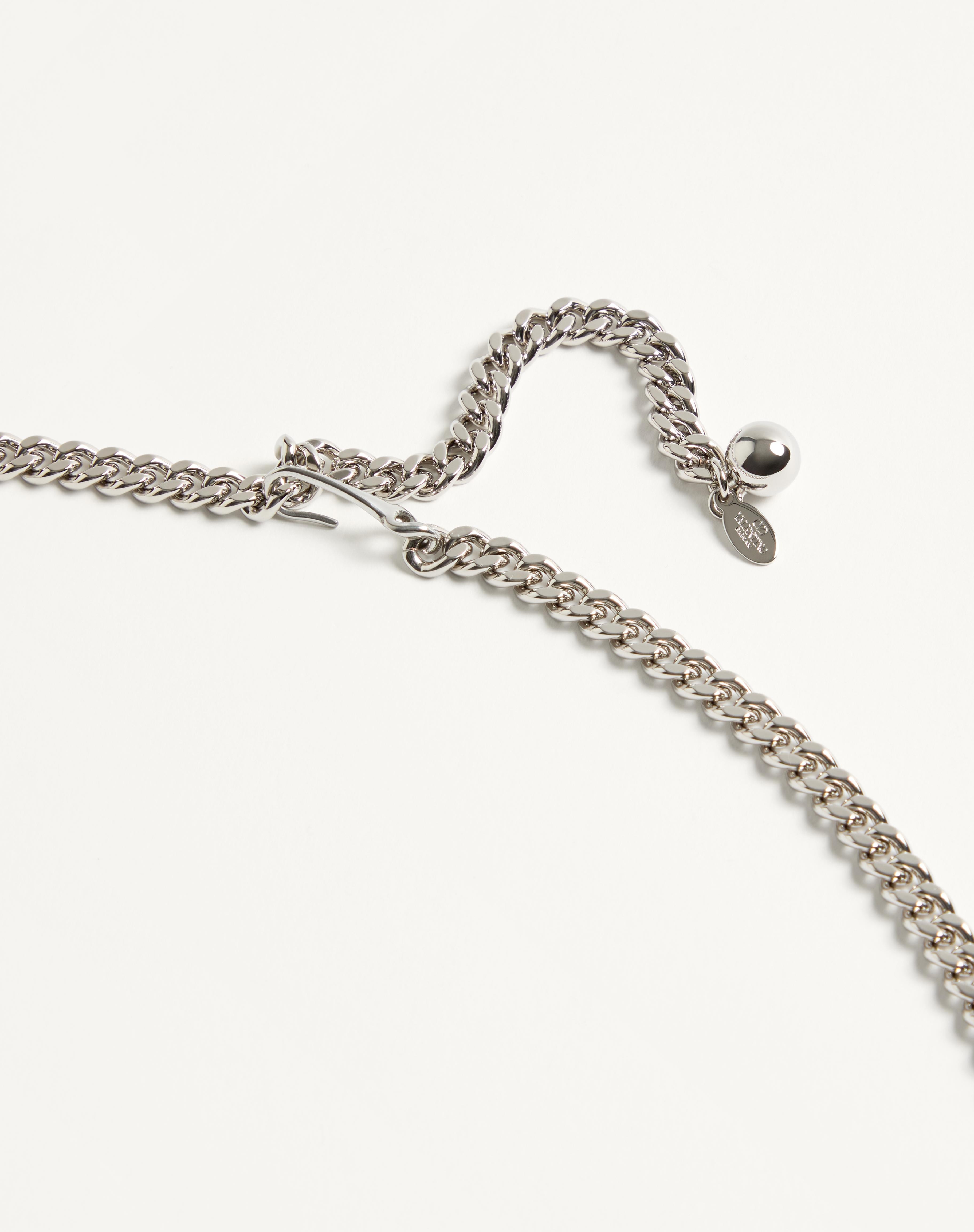 VLOGO SIGNATURE CHAIN BELT WITH CRYSTALS - 4