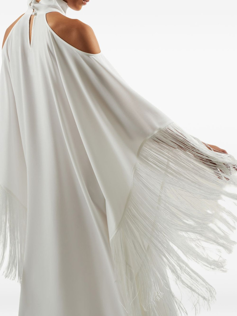 Divina fringe-trimmed kaftan dress 4