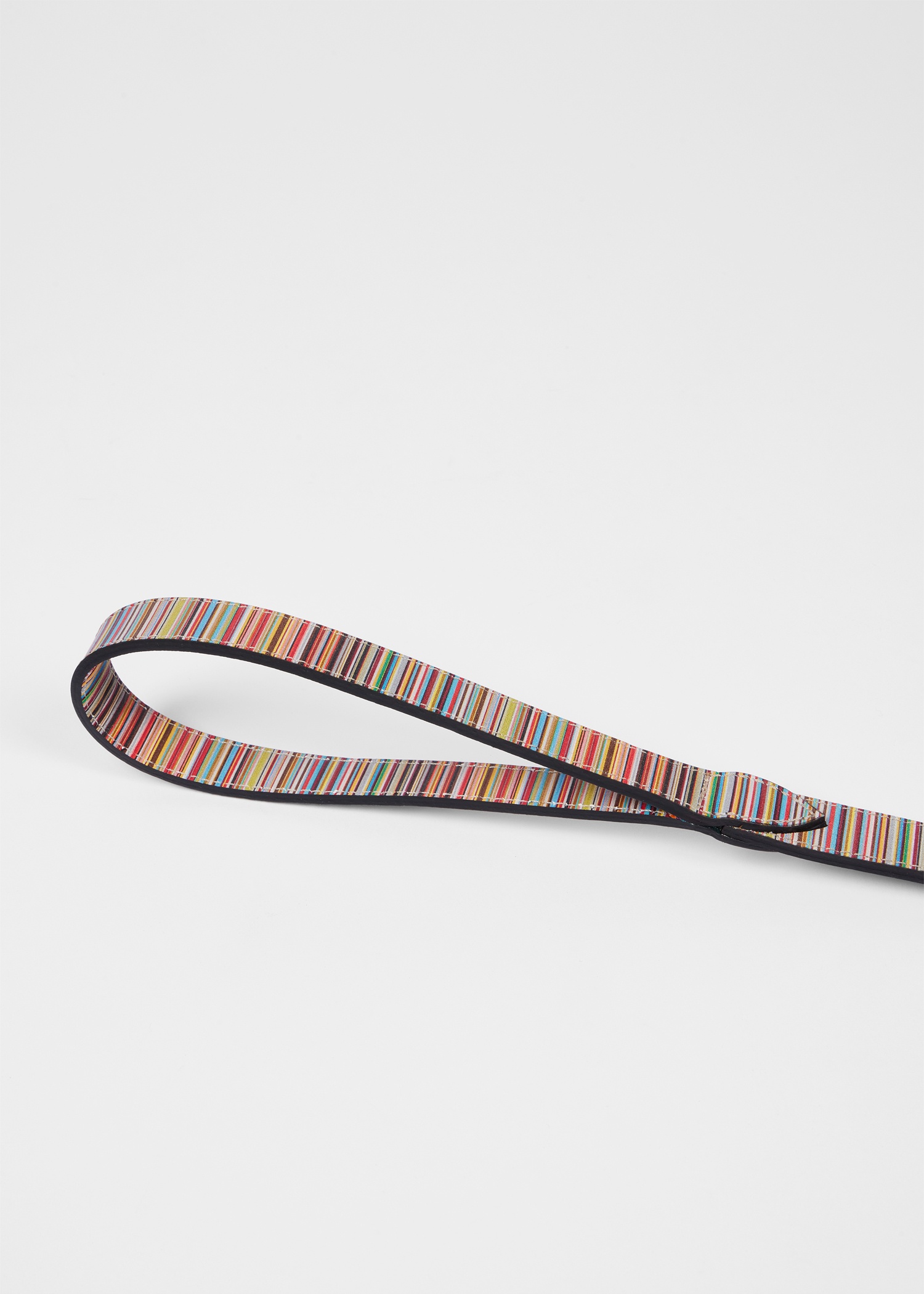 'Signature Stripe' Calf Leather Dog Lead Small/Medium - 3