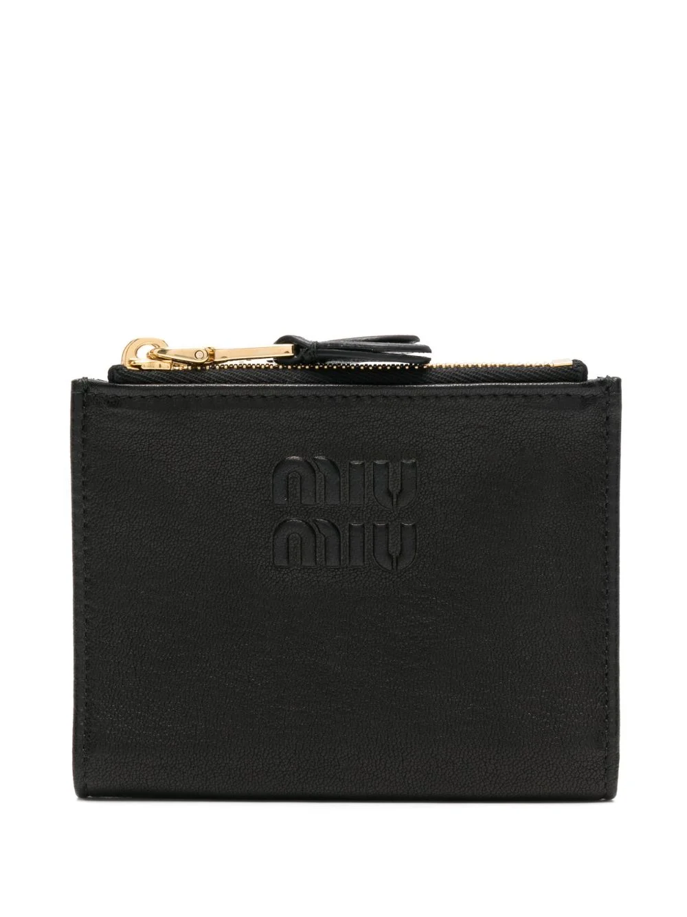 logo-embossed leather wallet - 1