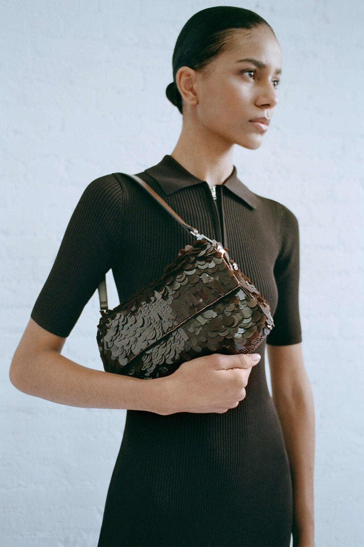 STAUD TIMMY SHOULDER BAG CACAO - 7