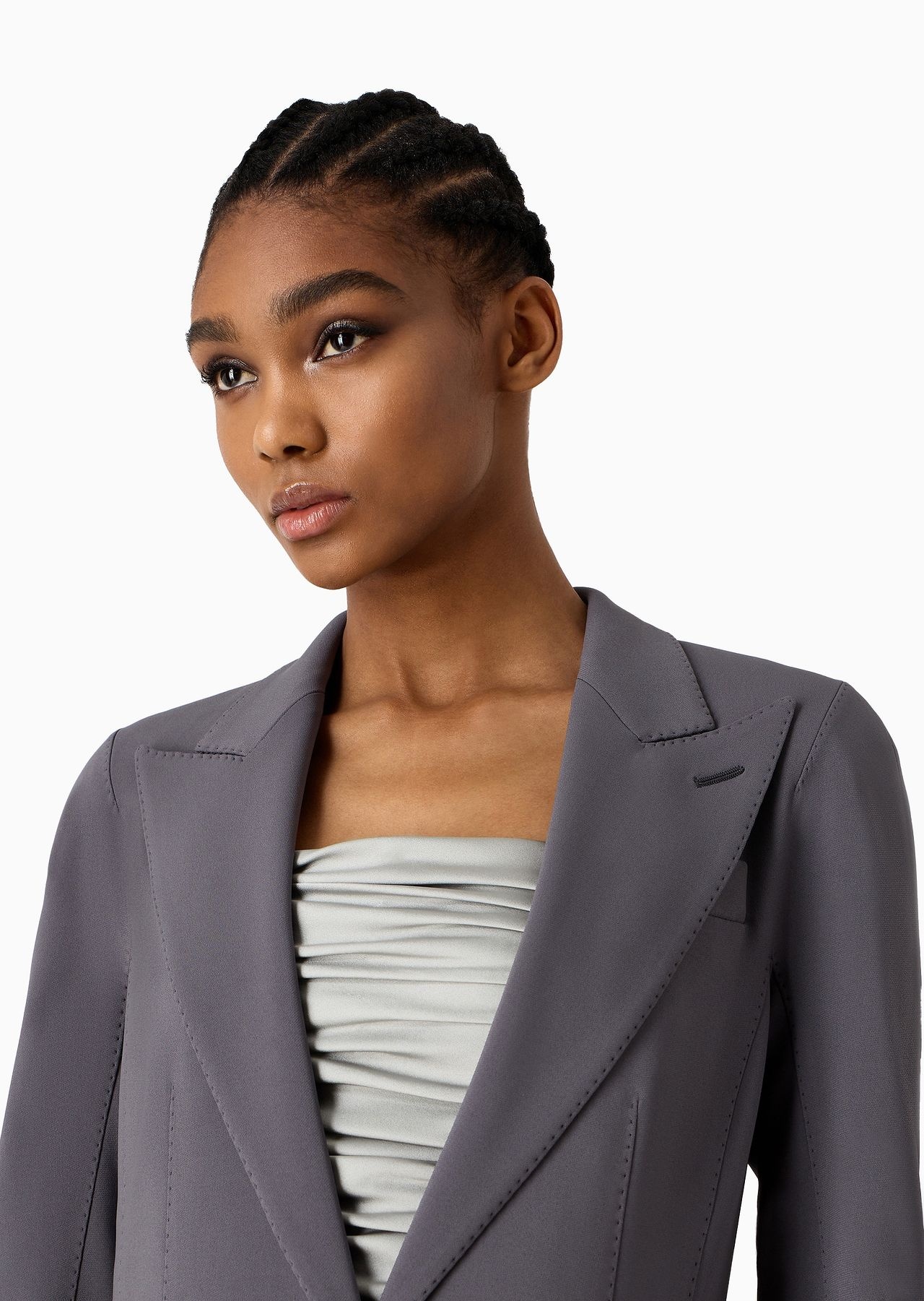 ASV viscose-cady single-breasted jacket - 5