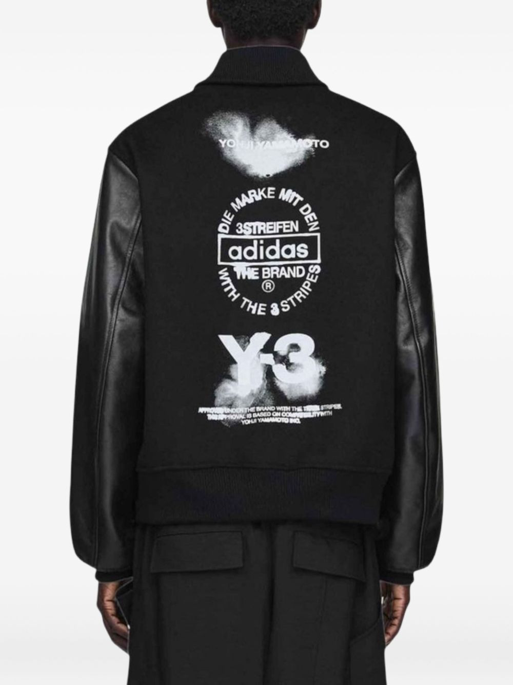 x Yohji Yamamoto ribbed bomber jacket - 4