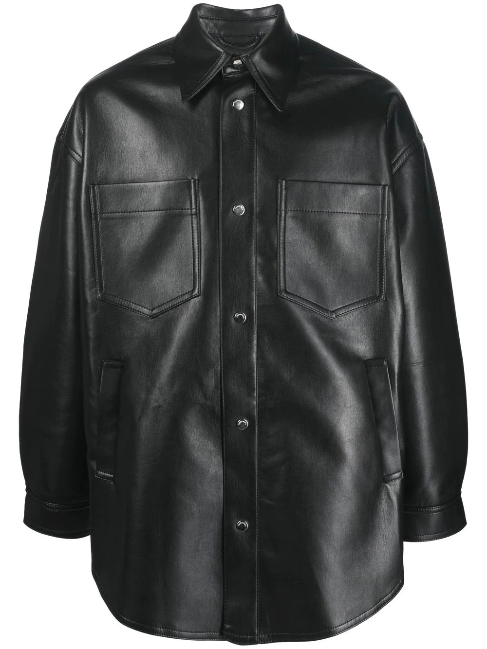 Martin leather overshirt - 1