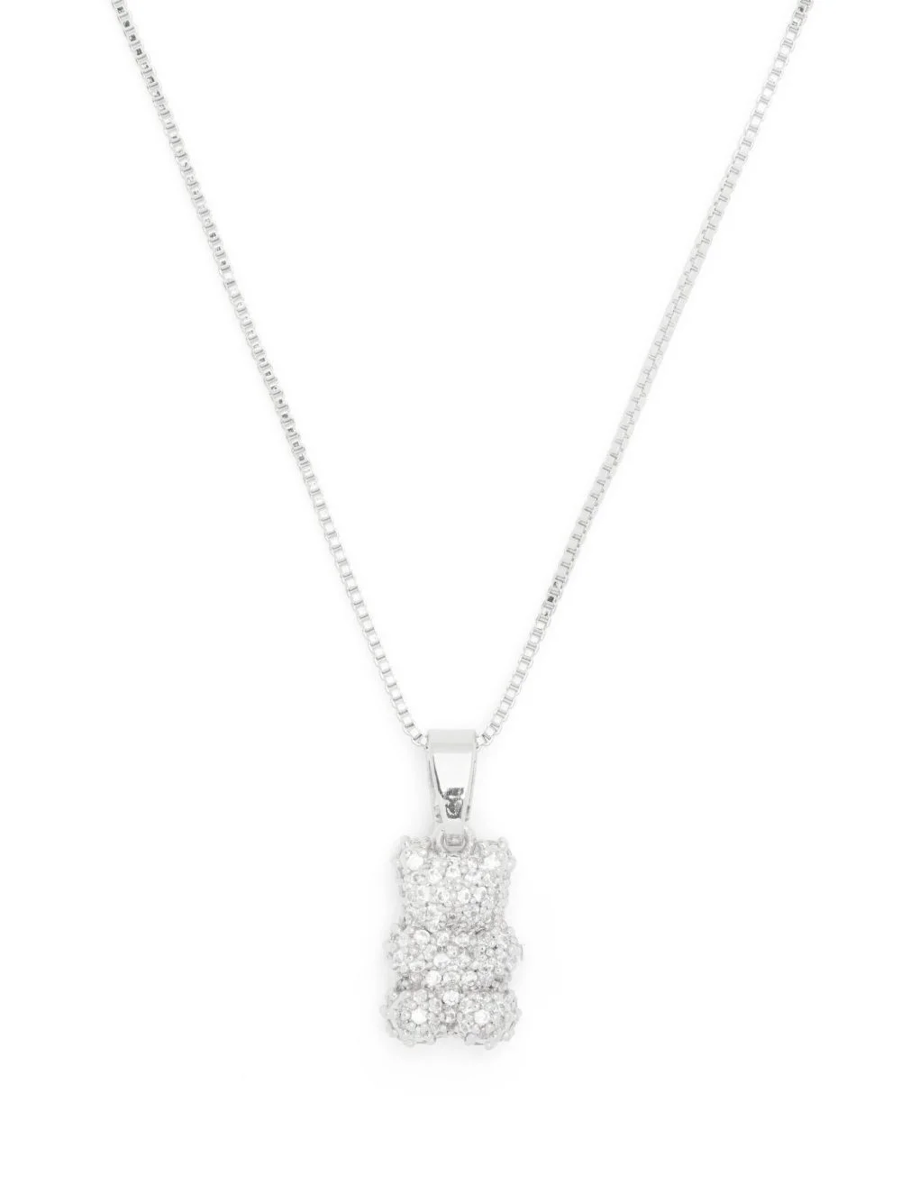 Pave Nostalgia Bear crystal necklace - 1