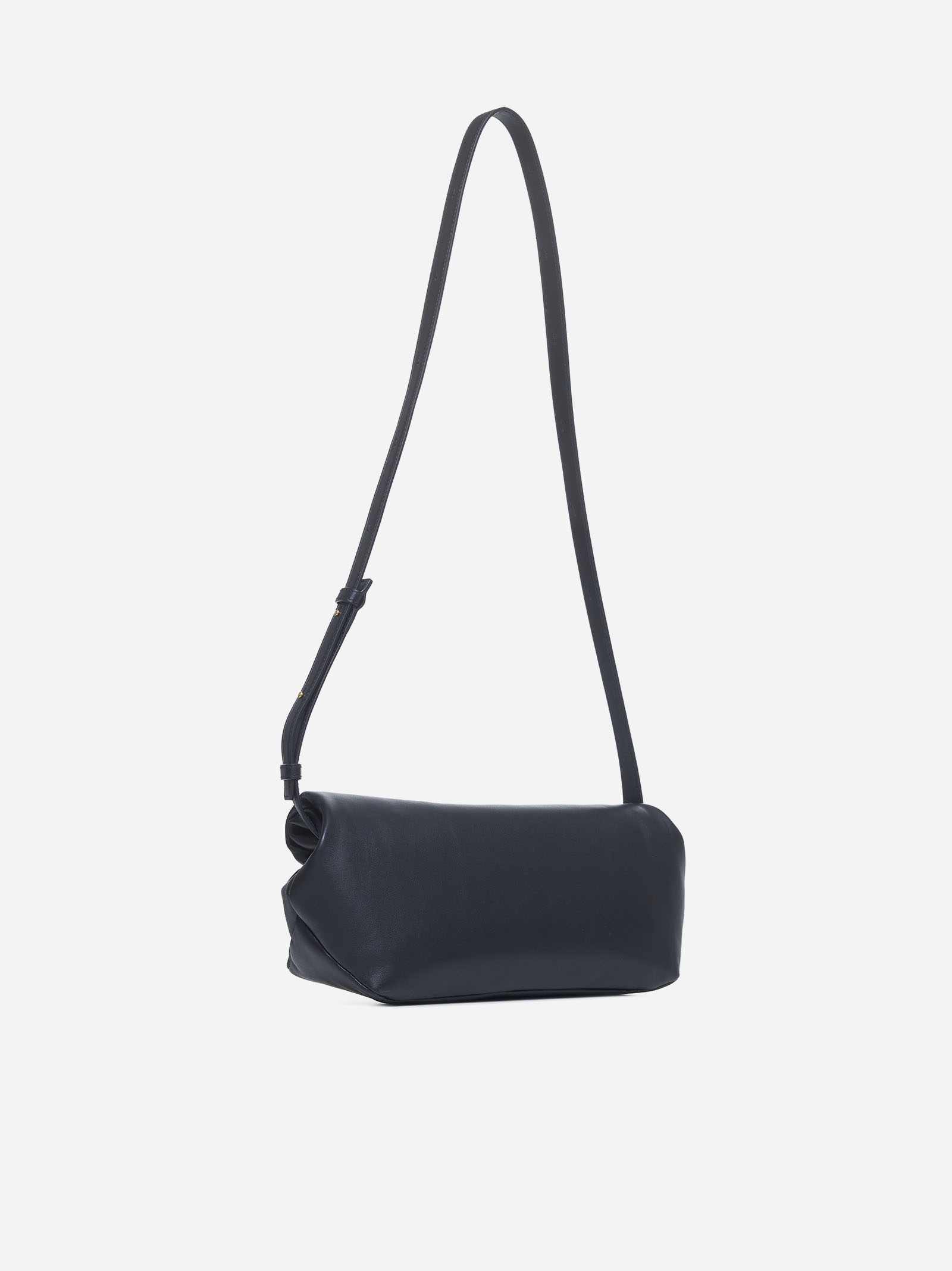 Jil Sander Rollup small leather crossbody bag