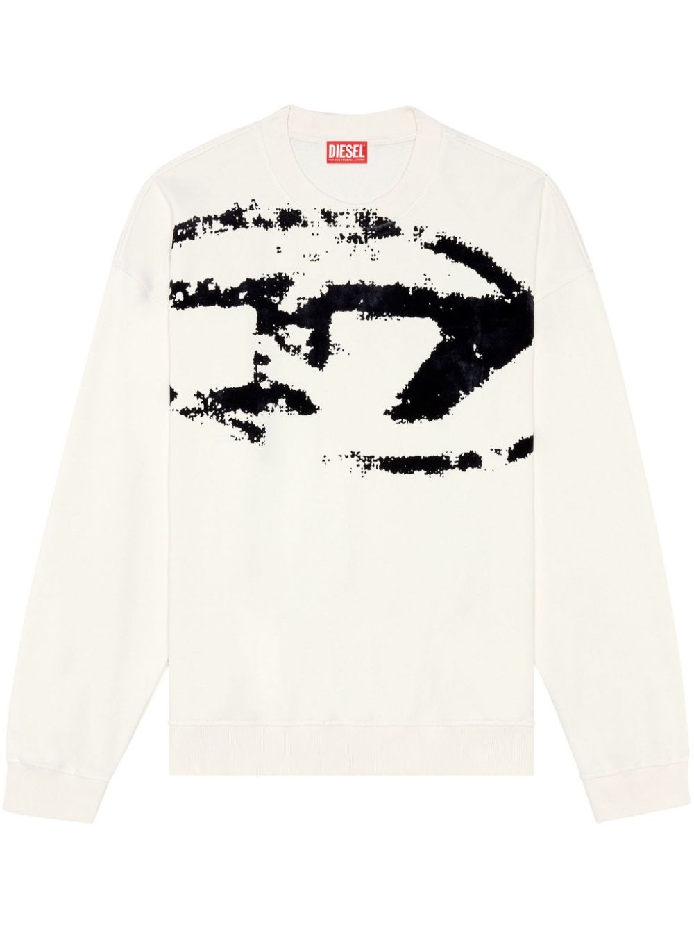 S-Boxt flocked-logo cotton sweatshirt - 1