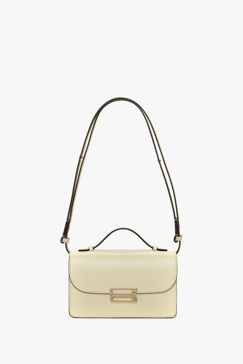 Dorian Bag Small In Ivory Leather 1