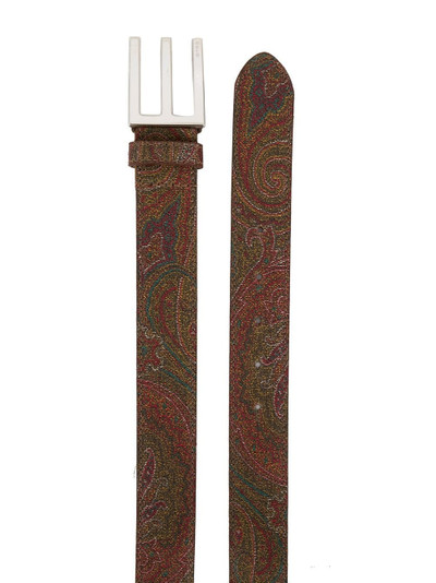 Etro paisley-print belt outlook