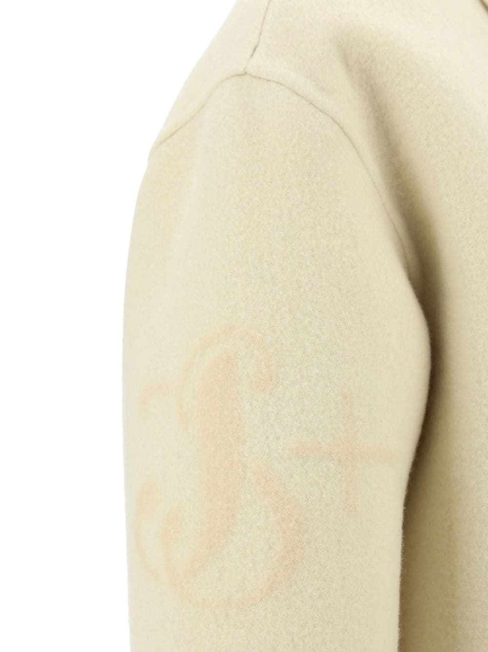 logo-jacquard jacket - 4