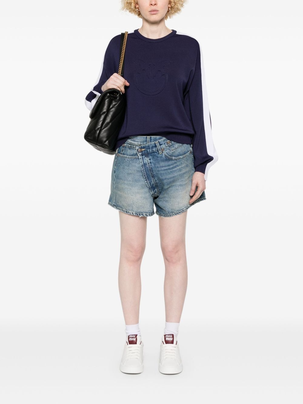 logo-embossed sweater - 2