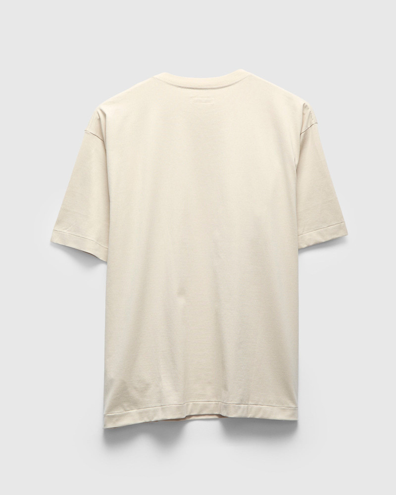 KAPTAIN SUNSHINE Suvin Cotton Suede Tenjiku S/S Tee in Almond outlook