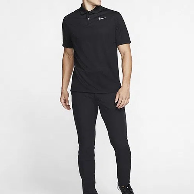 Nike Logo Quick Dry Breathable Sports Short Sleeve Polo Shirt Black BV0355-010 - 3