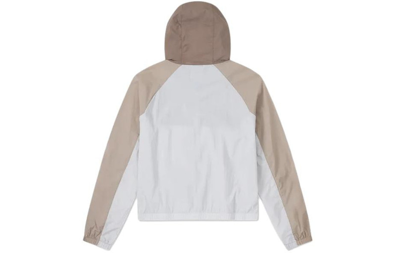 Converse (WMNS) Converse Lightweight Windbreaker Jacket 'Beige White' 10026393-A01 outlook
