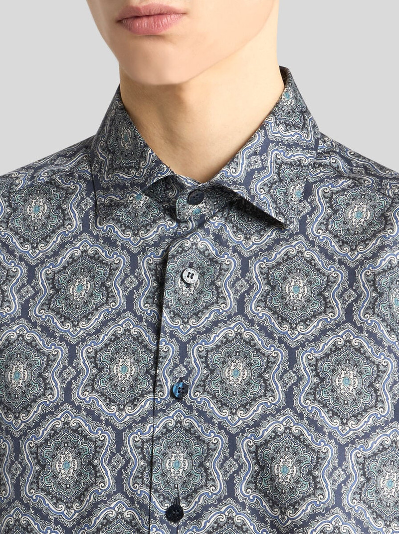 Etro COTTON SHIRT WITH ALL-OVER PRINT outlook