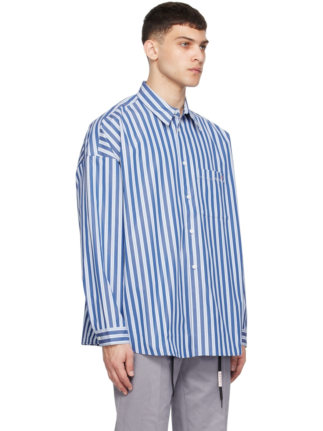 Blue Striped Shirt - 2