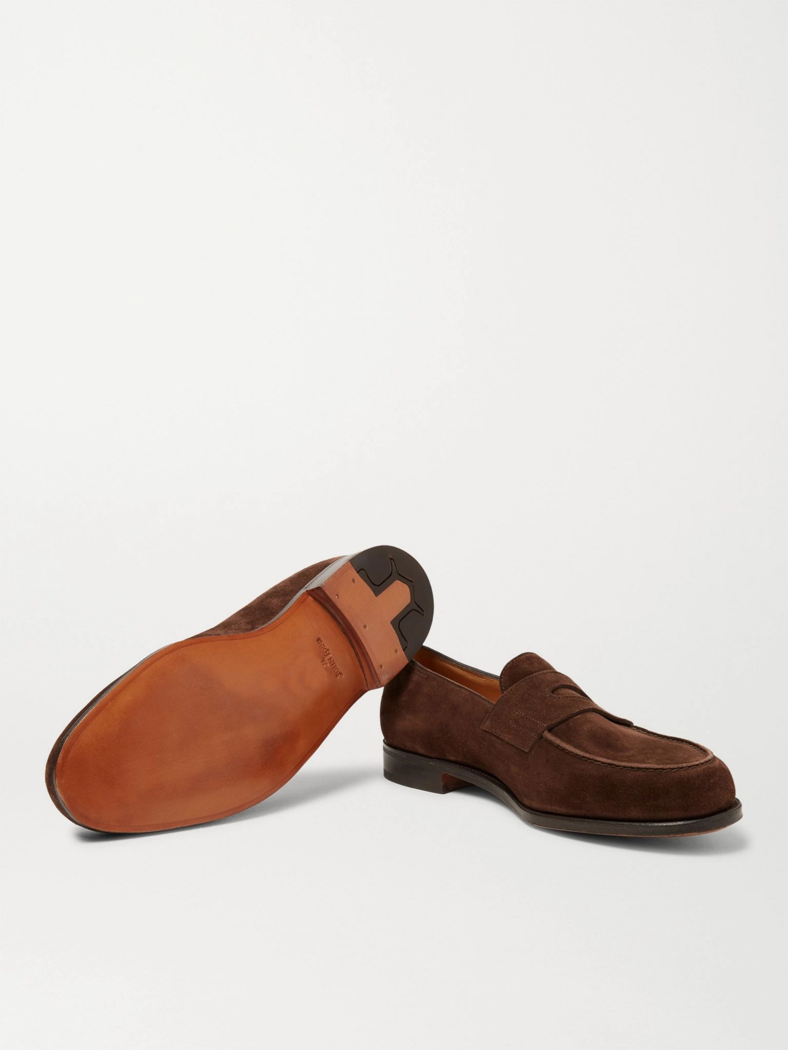 Lopez Suede Penny Loafers Dark brown - 6
