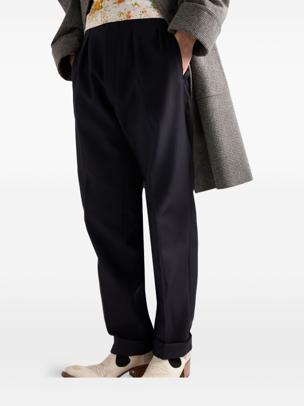 pleated trousers - 4