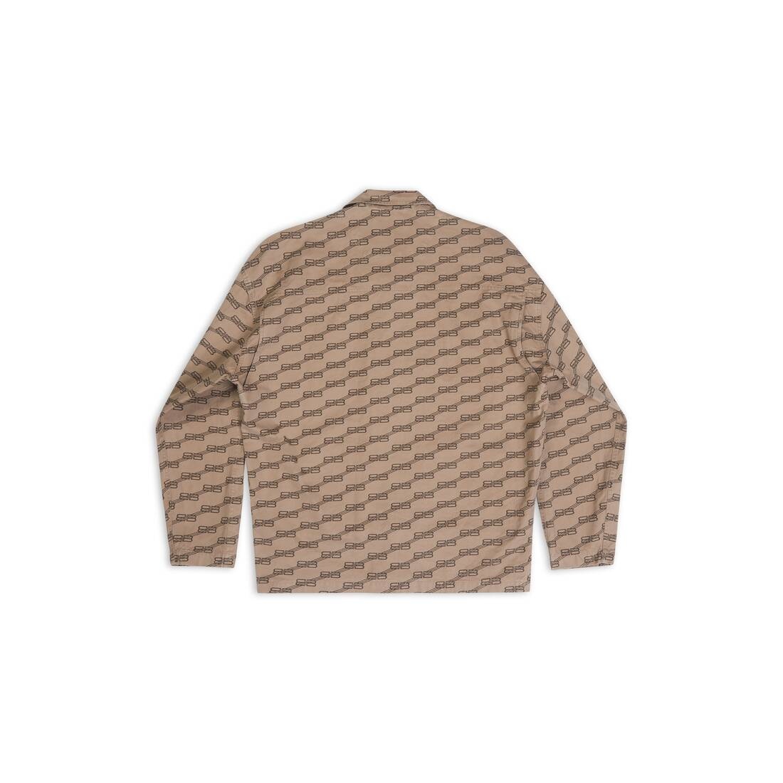Men's Bb Monogram Cargo Shirt  in Beige - 6
