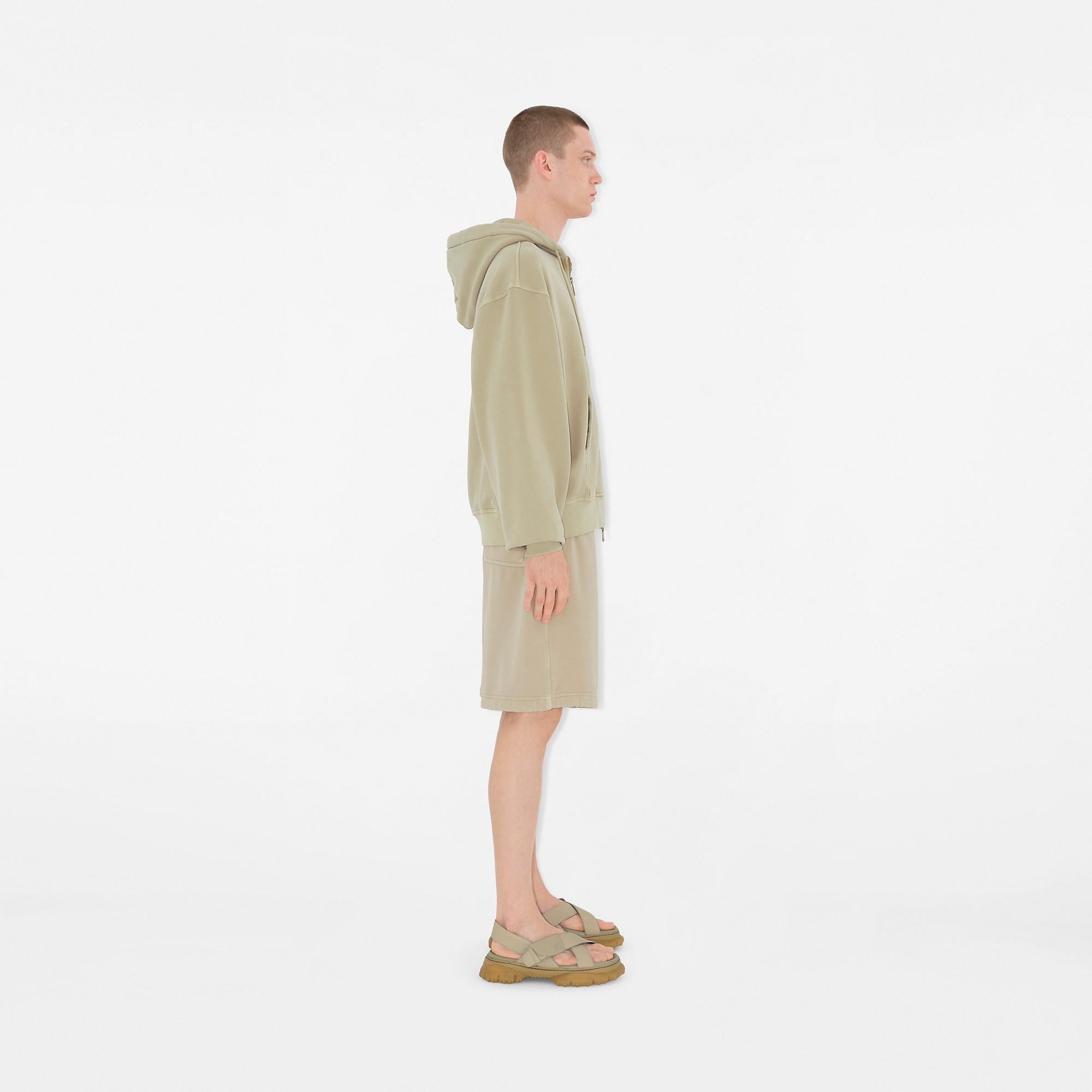 Cotton Blend Zip Hoodie - 3