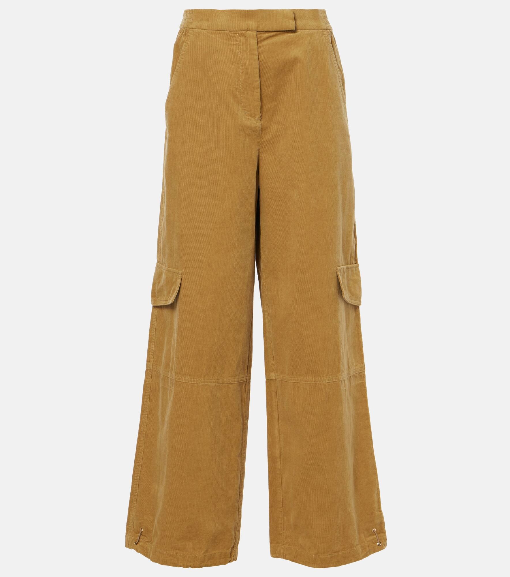 Twisted Structure corduroy wide-leg pants - 1