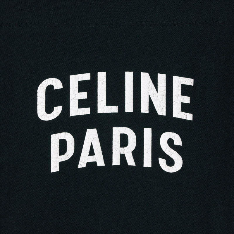 celine paris boxy t-shirt in cotton jersey 4