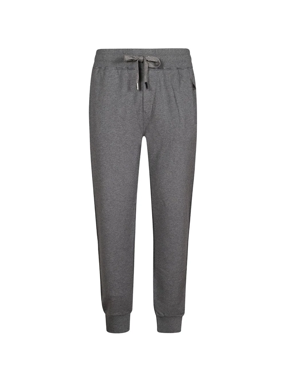 drawstring cotton track pants - 1