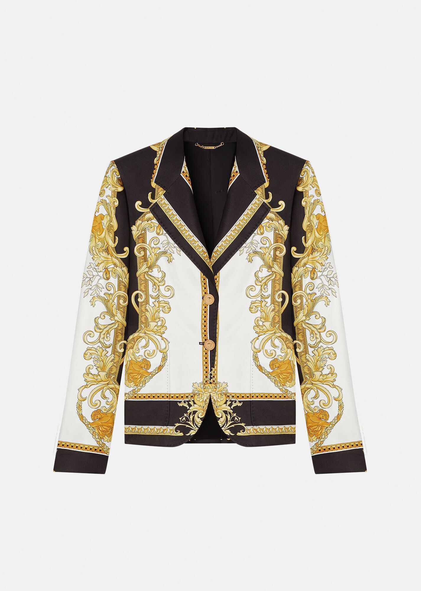 Medusa Renaissance Print Silk Blazer - 1